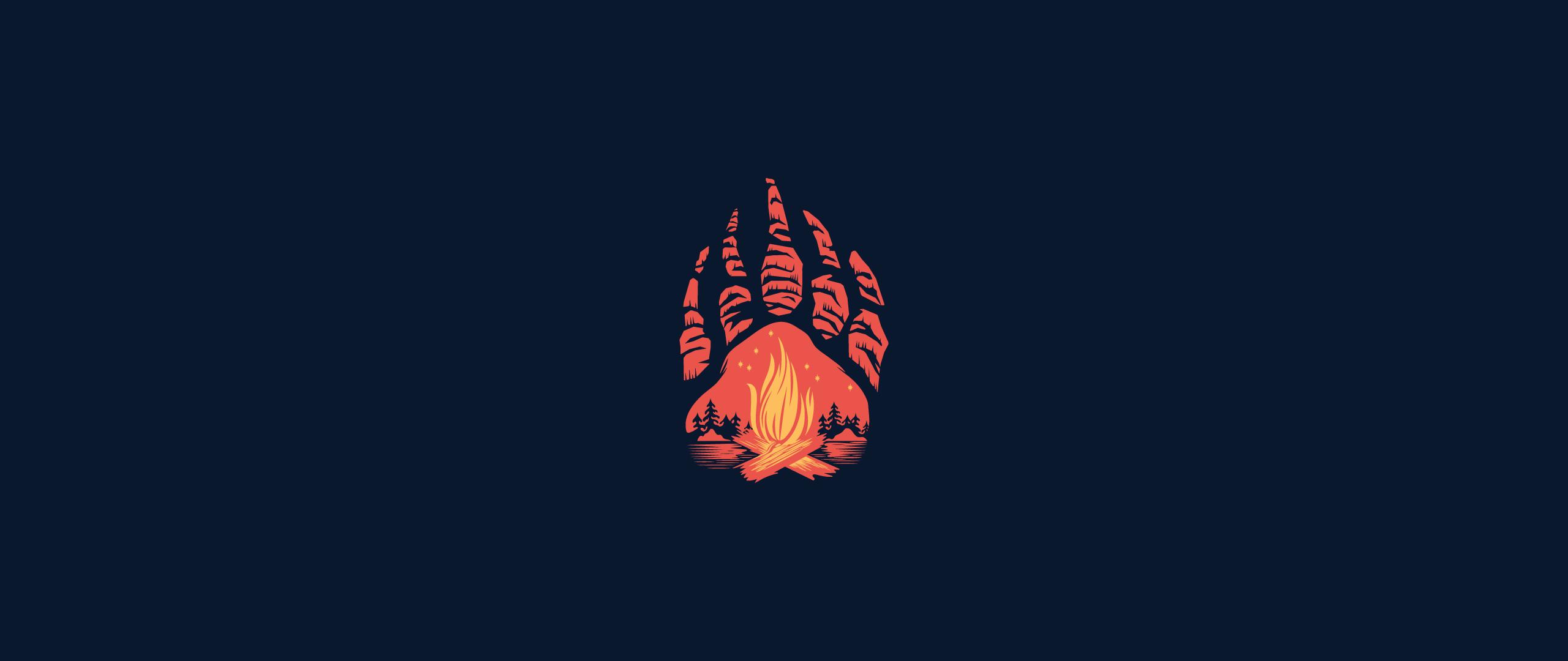 2560x1080 Campfire Minimalism 2560x1080 Resolution HD 4k Wallpaper, Image, Background, Photo and Picture