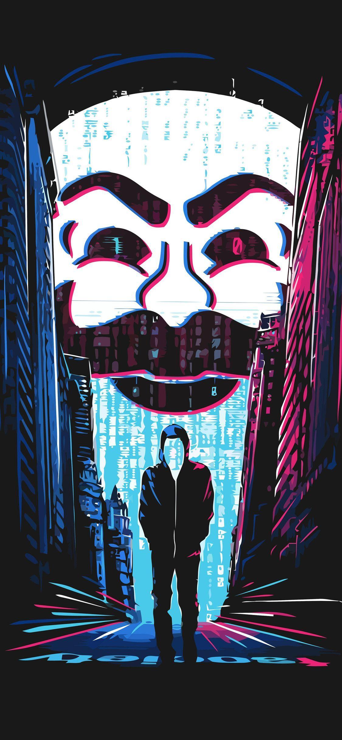 1125x2436 iPhone Hacker 4k Wallpaper