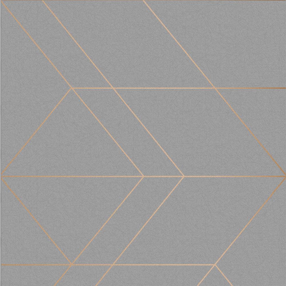 1000x1000 Graham & Brown, Balance Grey and Rose Gold Removable Wallpape