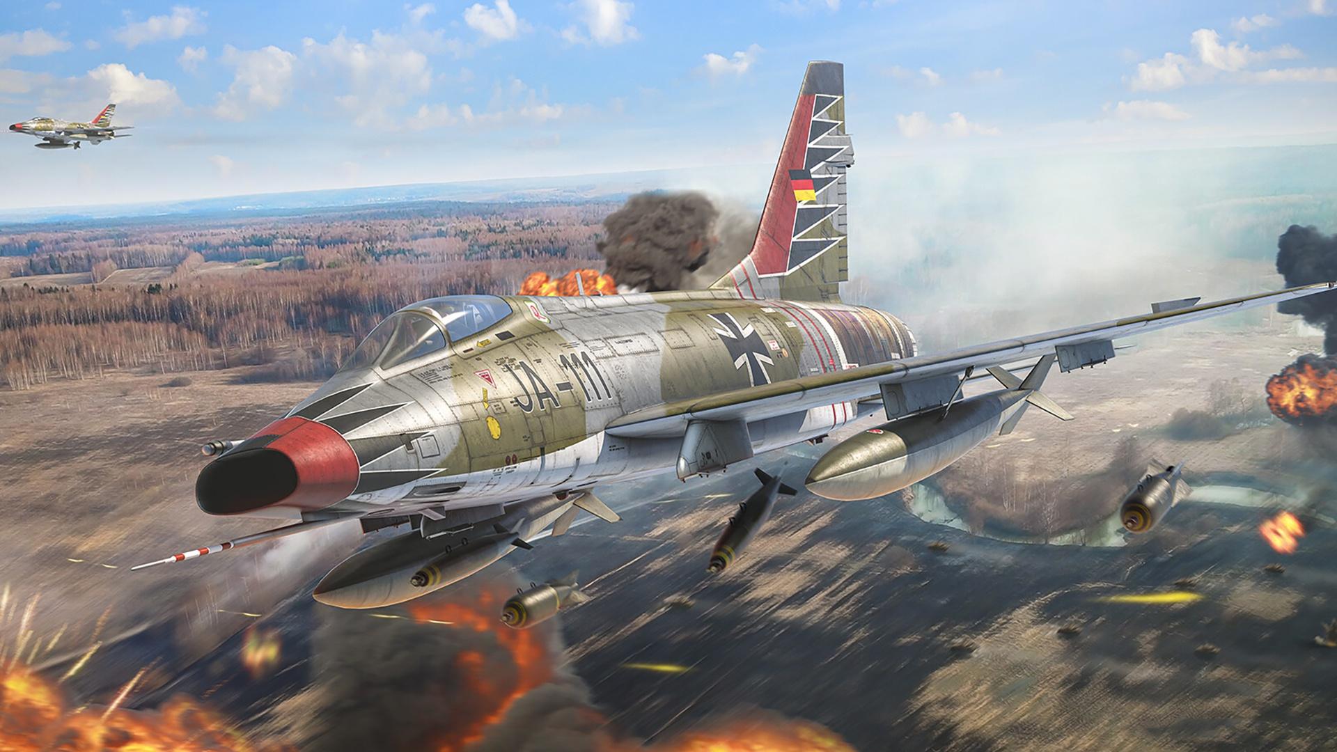 1920x1080 North American F 100 Super Sabre HD, Jet Fighter, Warplane Gallery HD Wallpaper