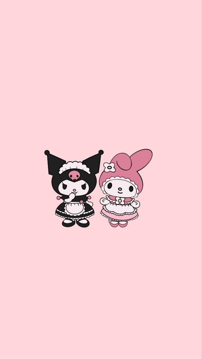 677x1200 kuromi & my melody
