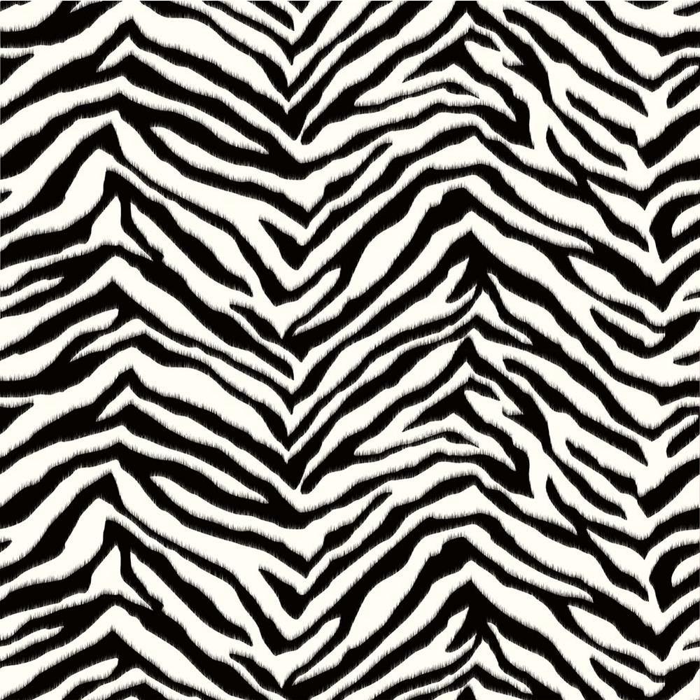York Wallcoverings Black  White Zebra Removable Wallpaper  Walmartcom