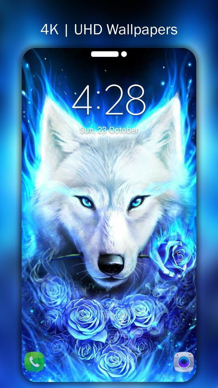 719x1279 Galaxy Wolf Wallpaper 4K UHD APK for Android Download