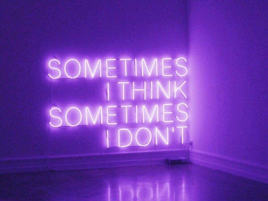 1024x768 Purple Neon Aesthetic Wallpaper