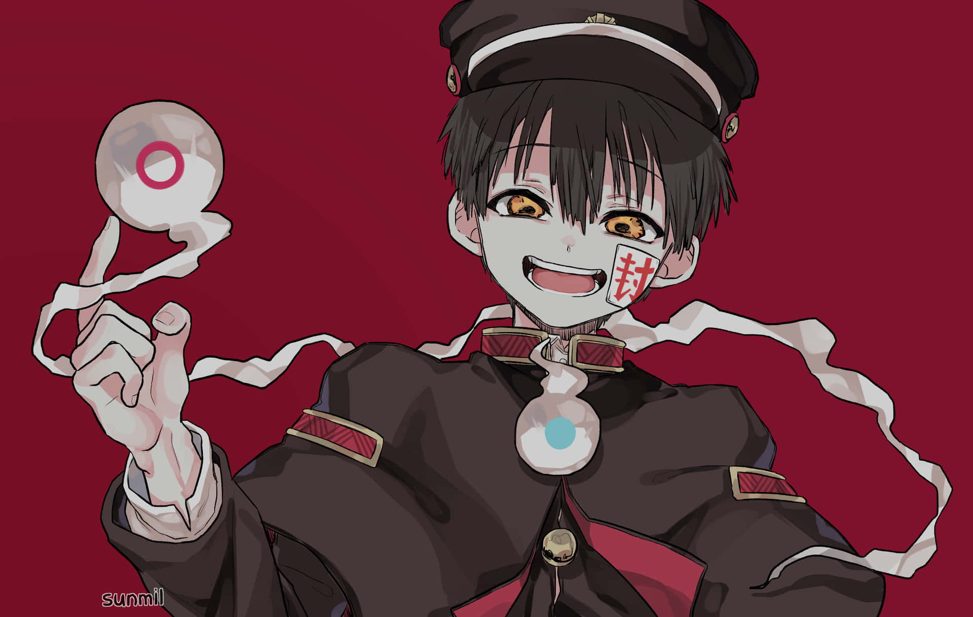 1920x1217 Download Pleased Hanako Kun Pfp Wallpaper