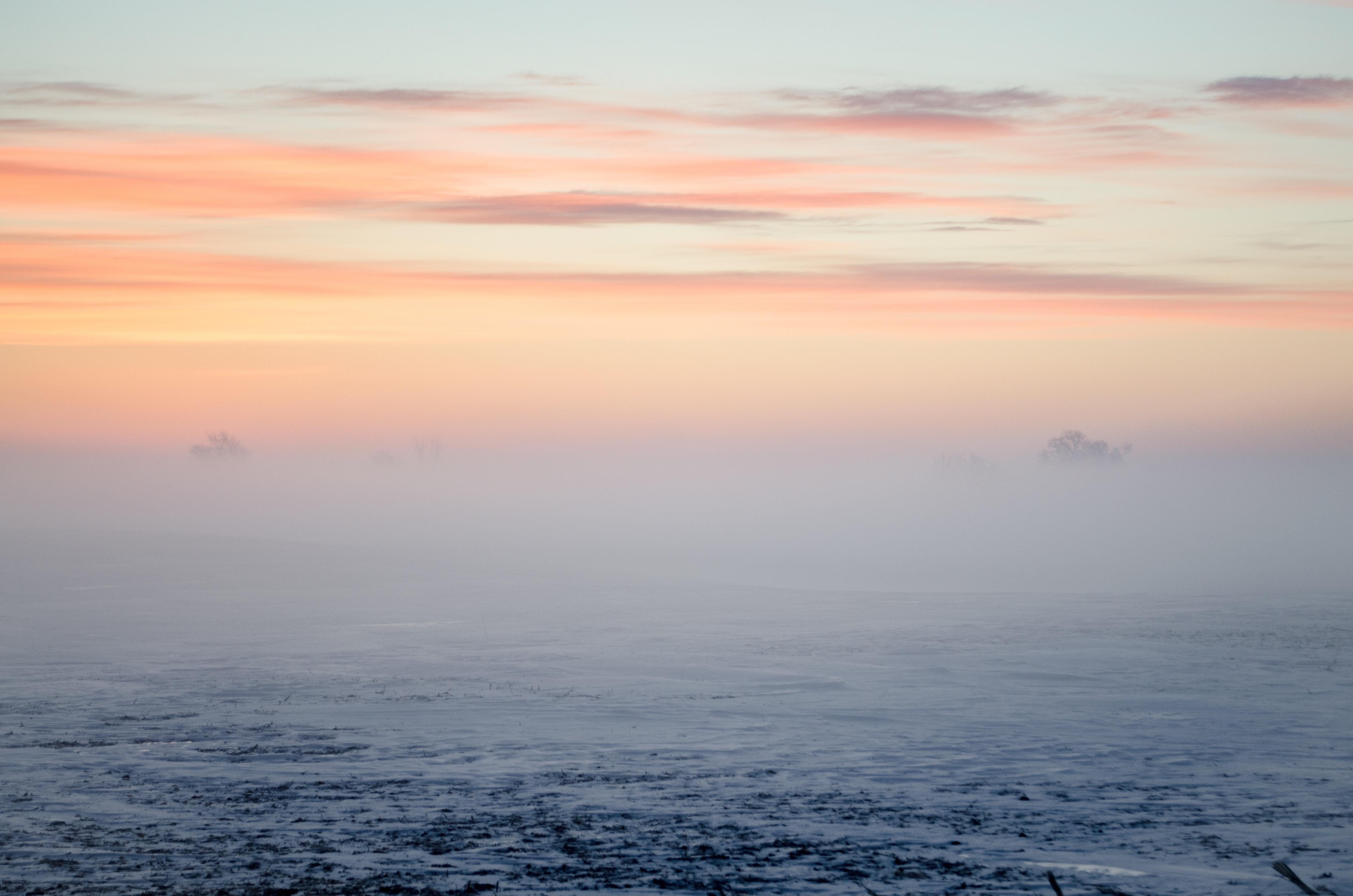4928x3264 4928x3264 barren, mist, lanscape, ice, wallpaper, sky, weather, pink, country, sunrise, sunset, minimalist, fog, dawn, winter, dusk, PNG image, sea, landscape, rural, snow Gallery HD Wallpaper