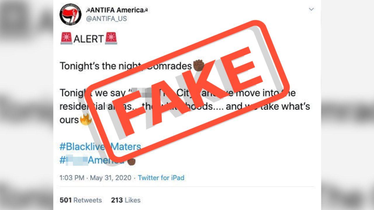 1280x720 White supremacists pose as Antifa online, call for violence