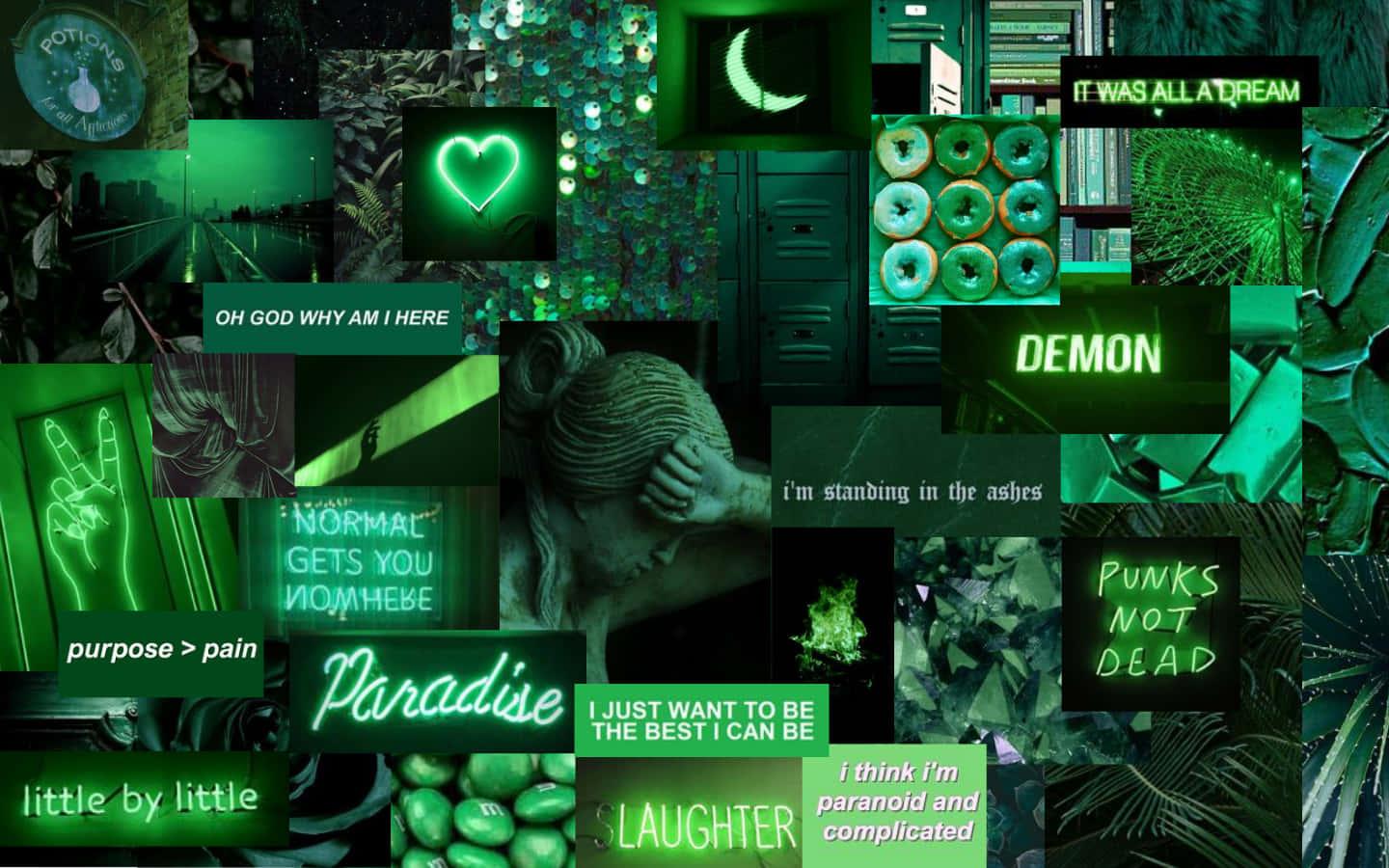 1440x900 Download Neon Green Aesthetic Desktop Wallpaper
