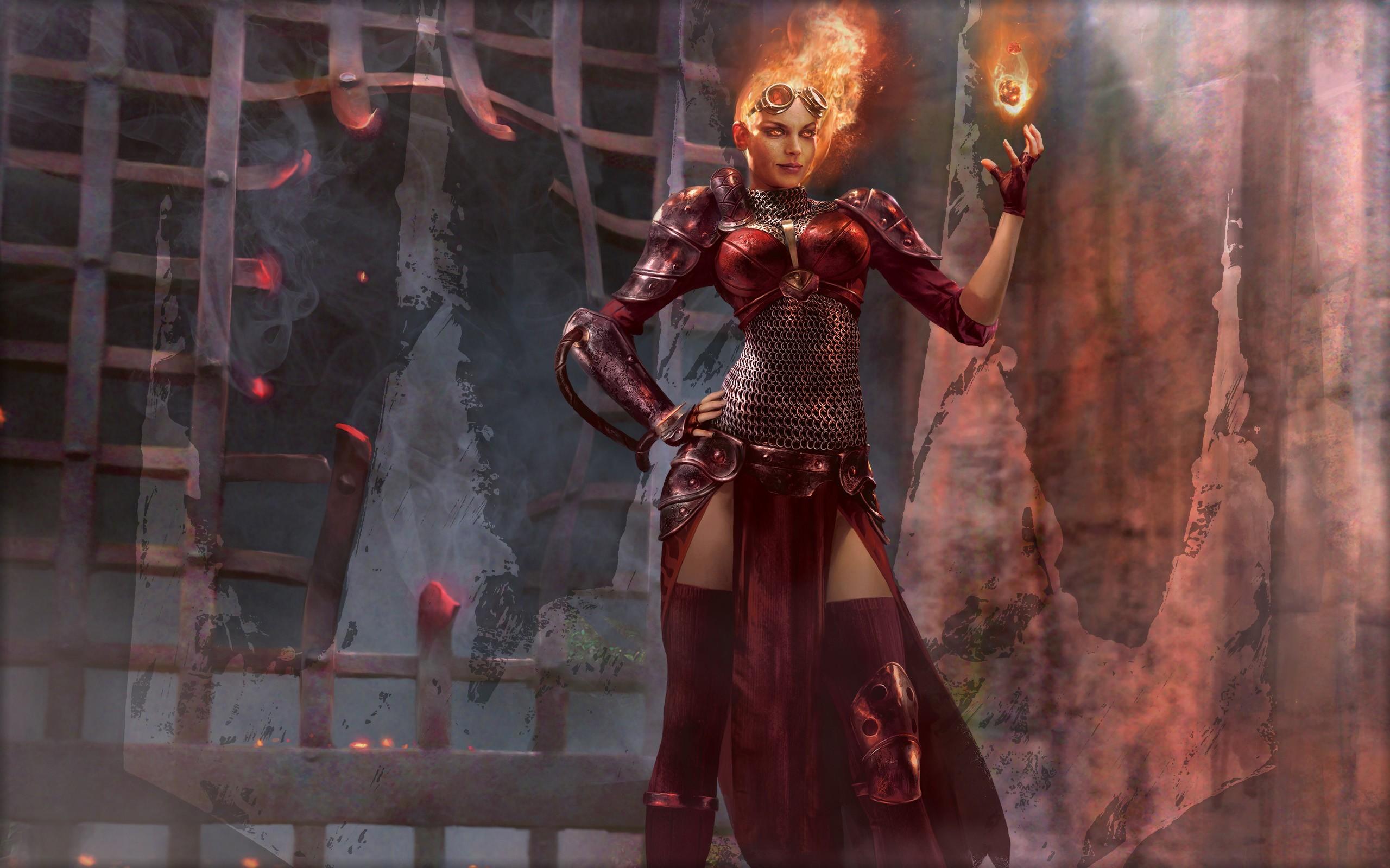 2560x1600 Magic The Gathering Planeswalkers Fantasy Art Artwork Women Chandra Nalaar Wallpaper:2560x1600
