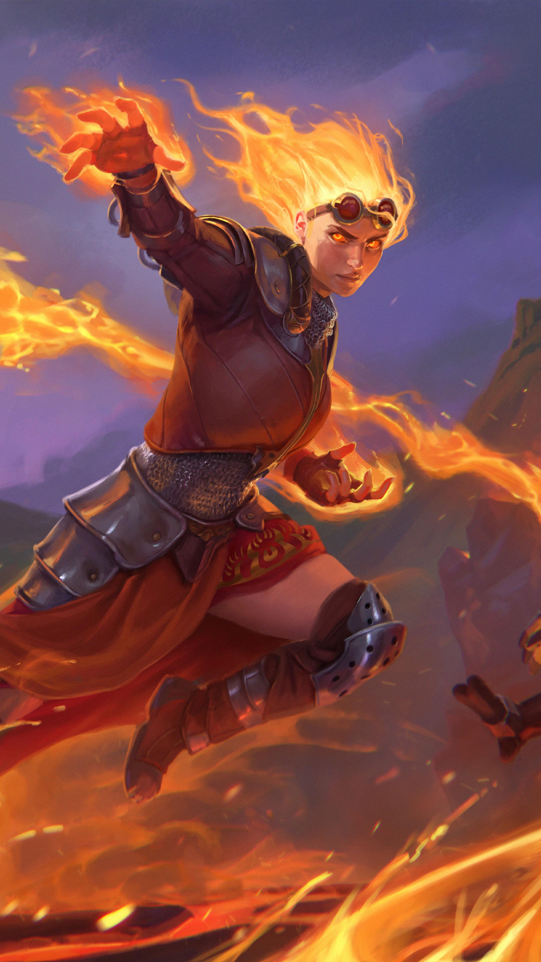 2160x3840 Pele Chandra Nalaar Smite 4K Ultra HD Mobile Wallpaper