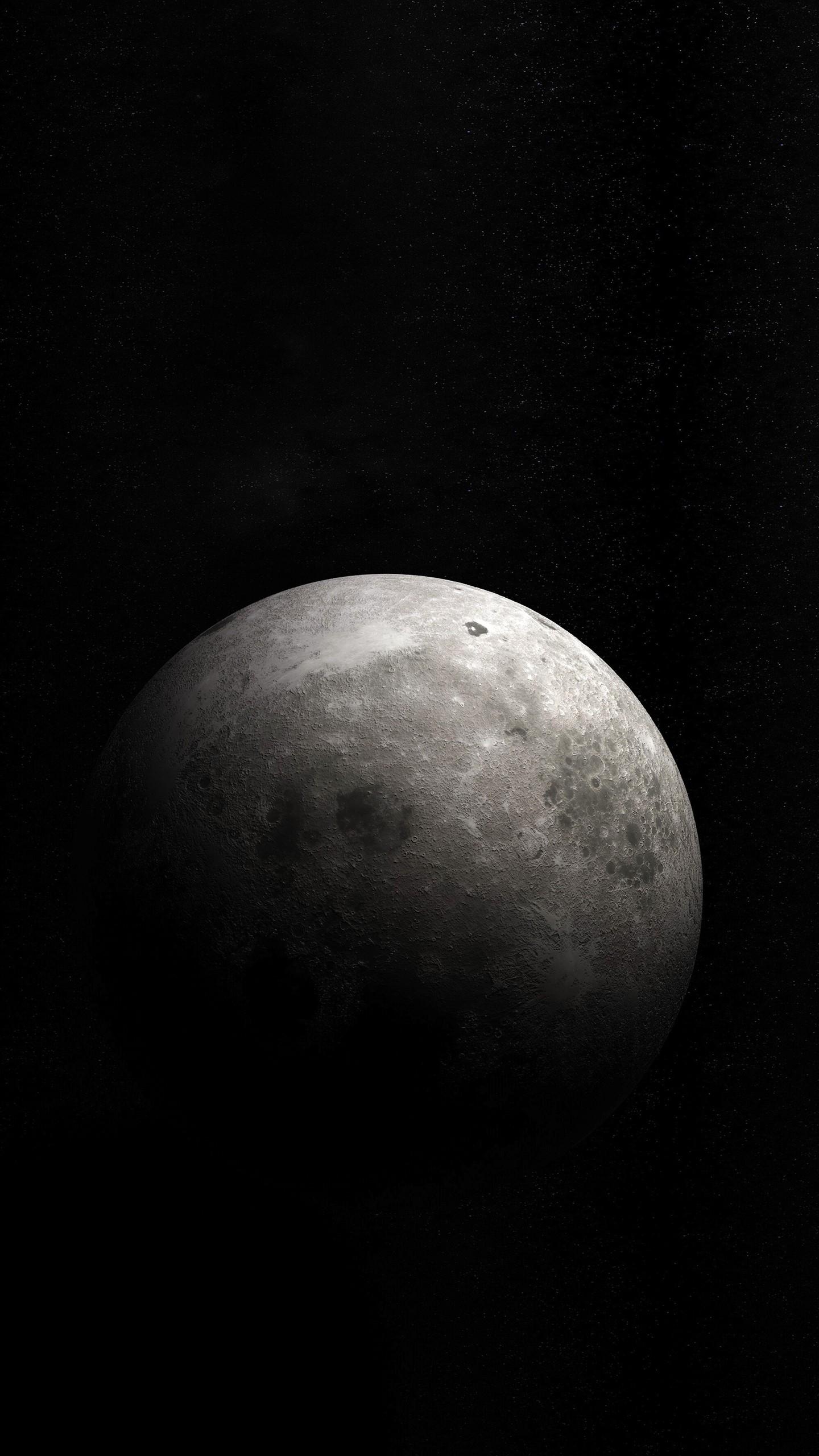 1440x2560 iPhone Moon 4k Wallpaper