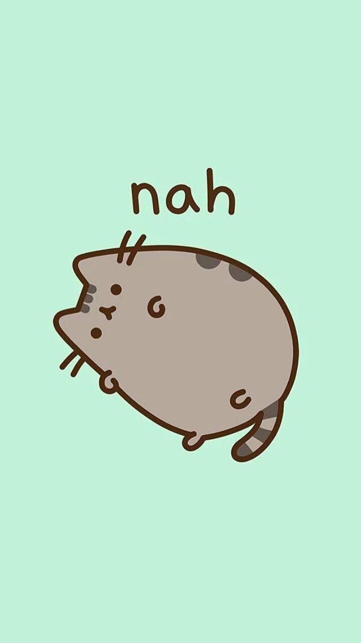 720x1280 Pusheen cat, art, background, beautiful .