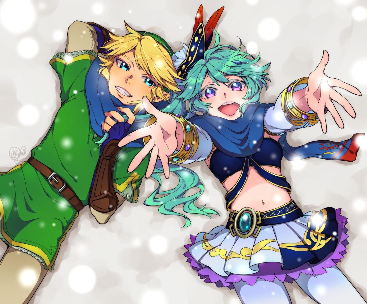1280x1059 Hyrule Warriors Link x Lana OTP (Hyrule Warriors) Wallpaper
