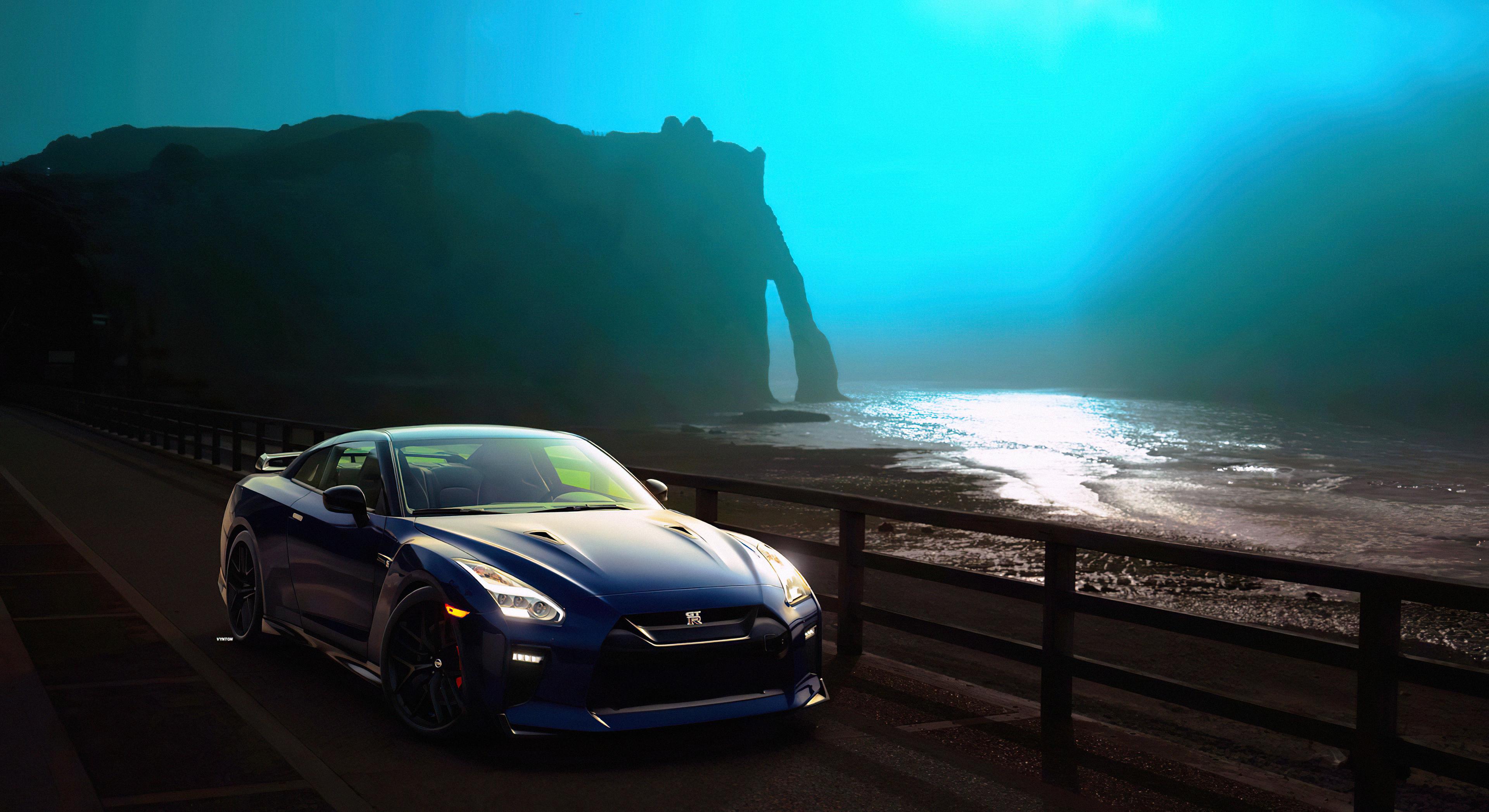 3840x2094 nissan gtr, nissan, cars, hd, 4k, , artist, artwork, digital art Gallery HD Wallpaper