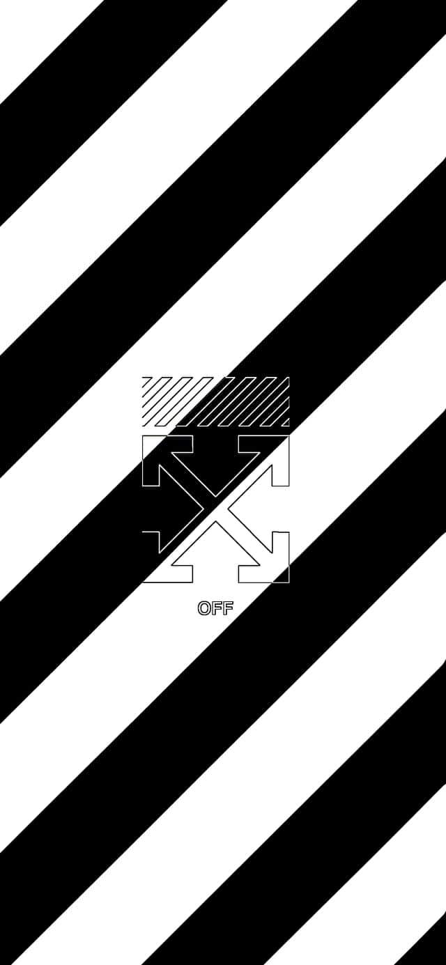 640x1385 Download Diagonal Stripe Pattern Off White iPhone Wallpaper