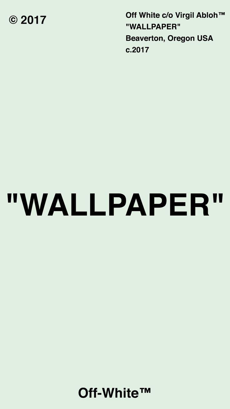 736x1308 Off White Wallpaper. White wallpaper for iphone, White wallpaper, Streetwear wallpaper