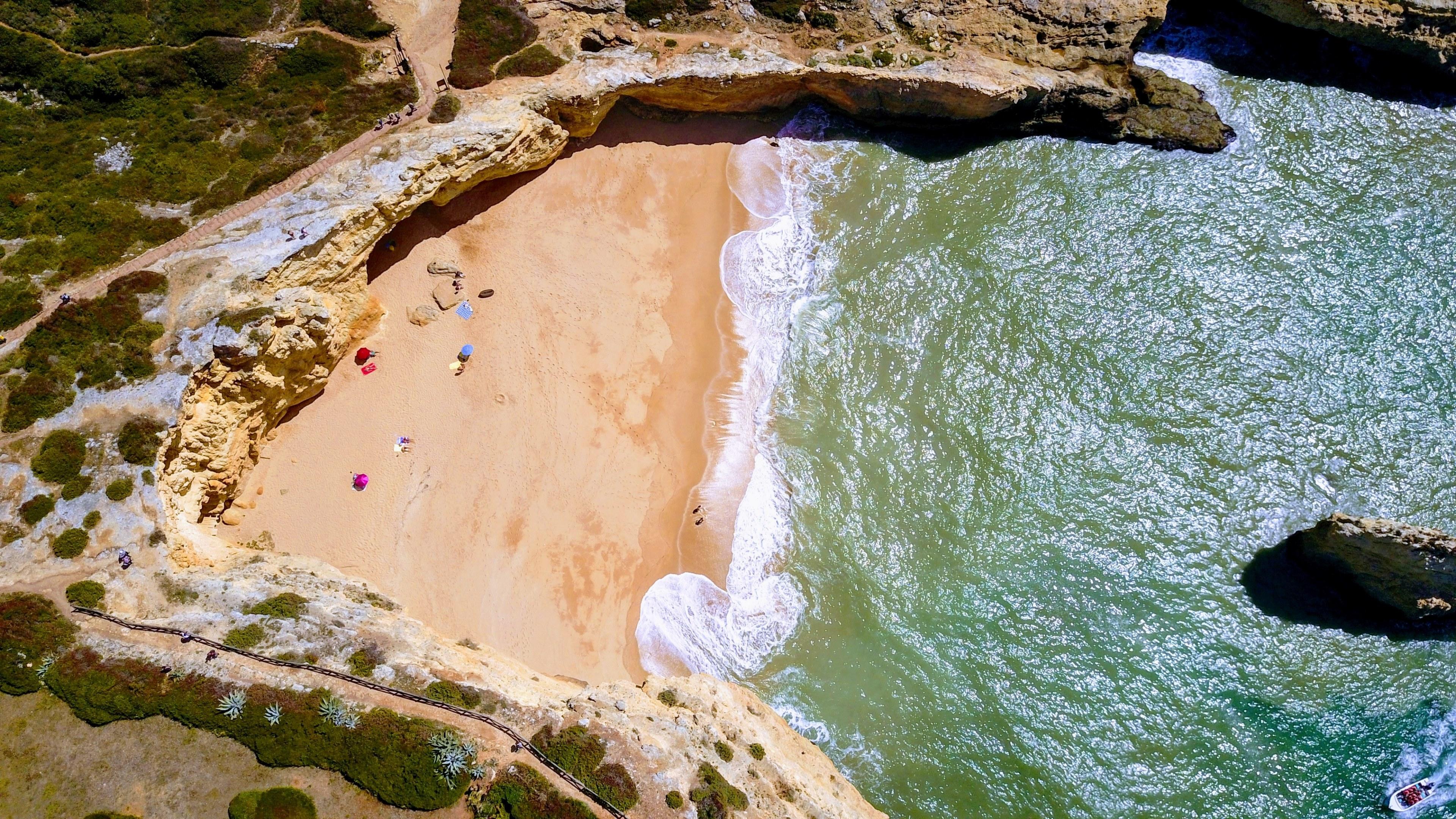 3840x2160 Wallpaper / beach algarve portugal 4k wallpaper free download