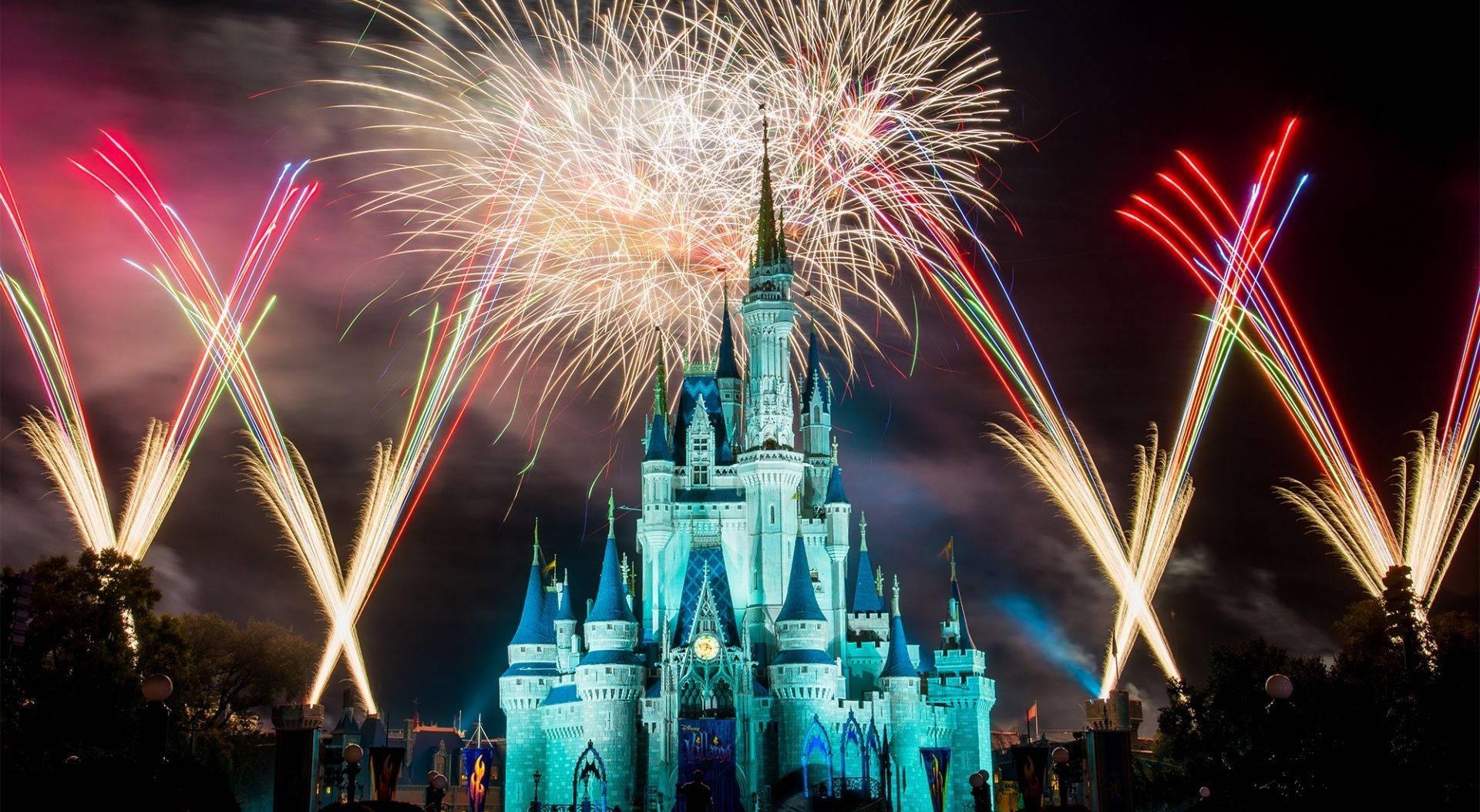 1920x1054 Download Magic Kingdom At Night Disney 4k Ultra Wide Wallpaper