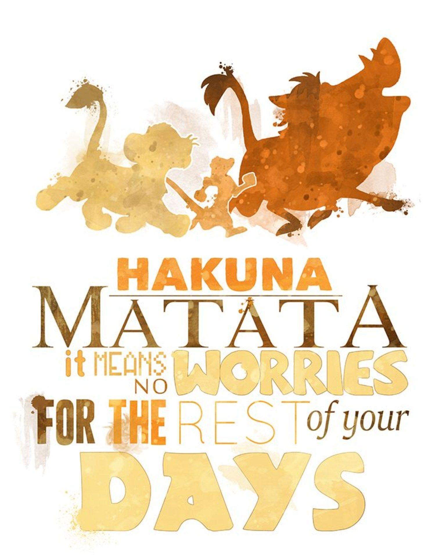 1536x1920 Lion King Hakuna Matata Wallpaper