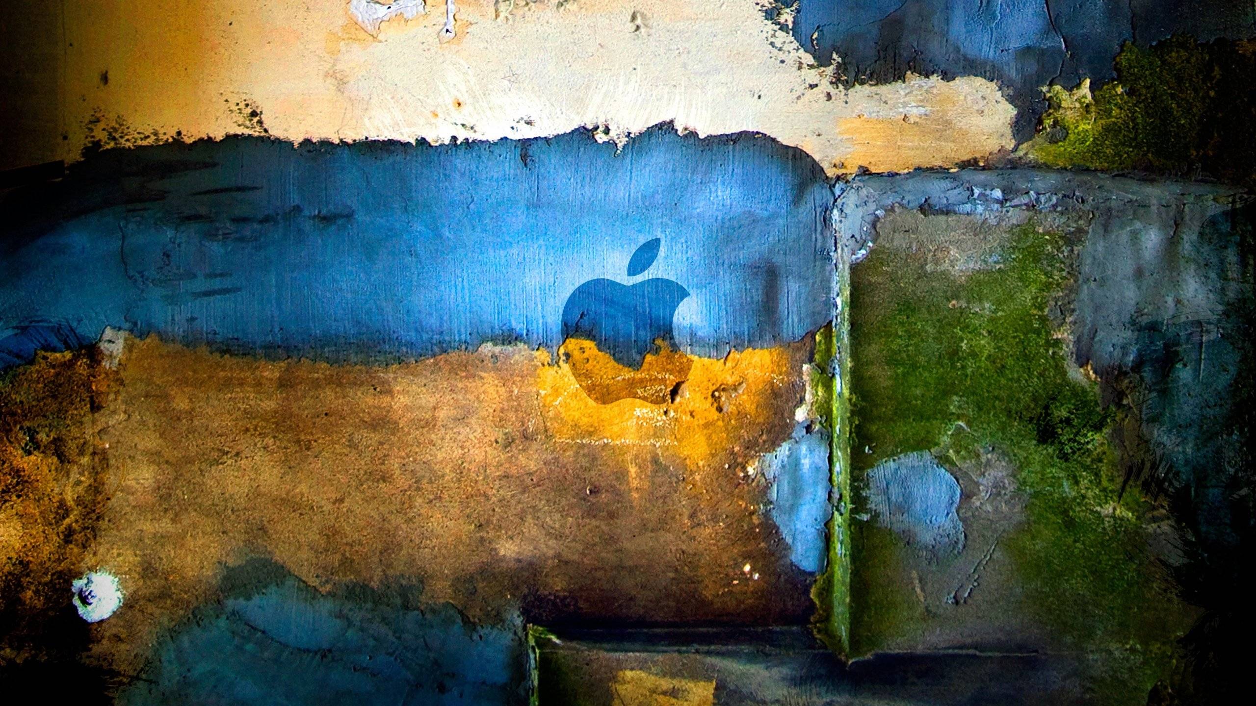 2560x1440 Apple Logo Paint Wallpaper [2560x1440]