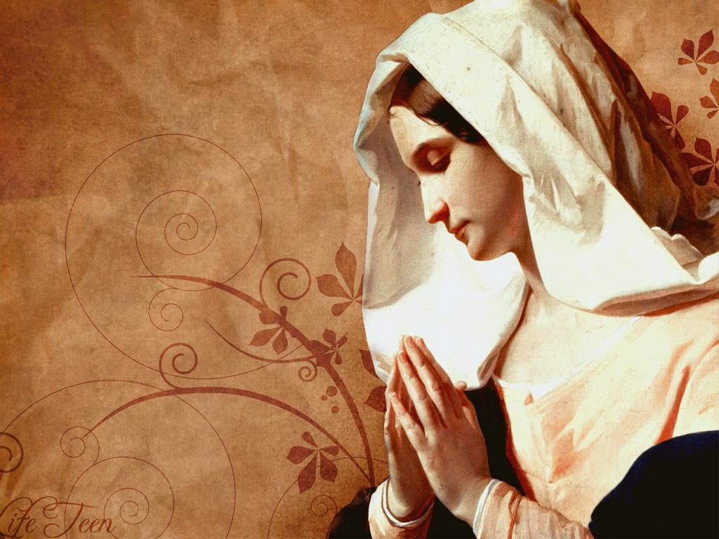 1024x768 Virgin Mary Wallpaper