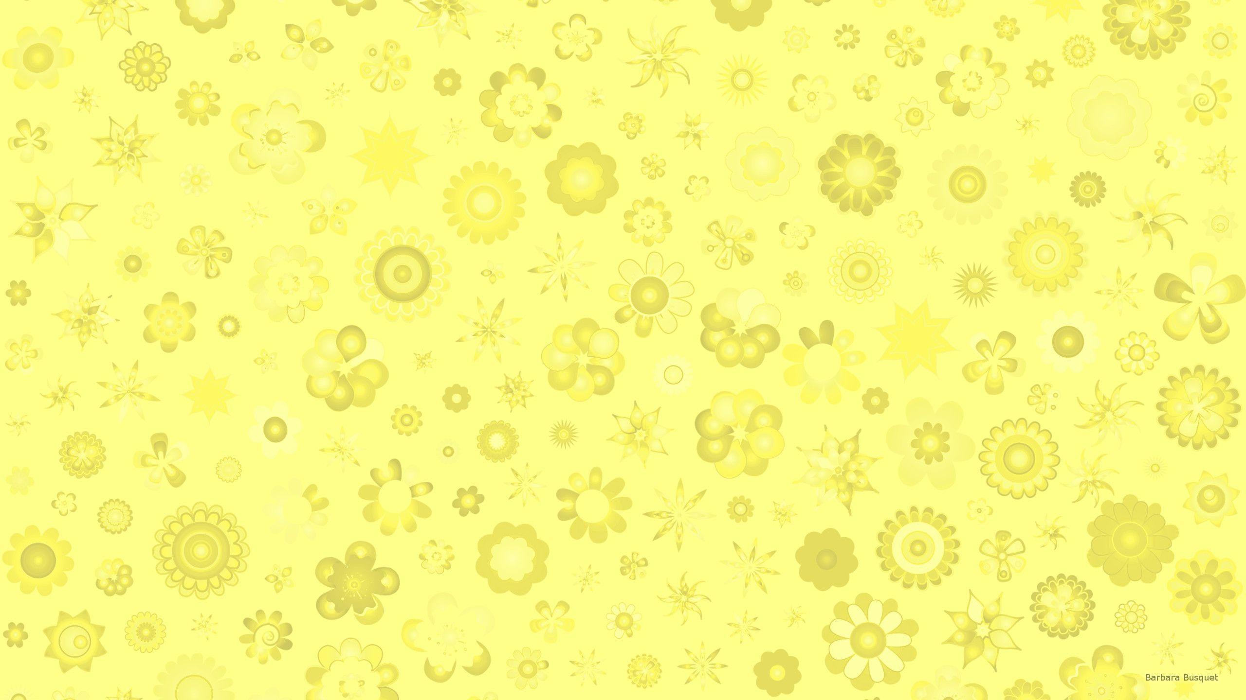 2560x1440 Cute Pastel Yellow Wallpaper HD Free download