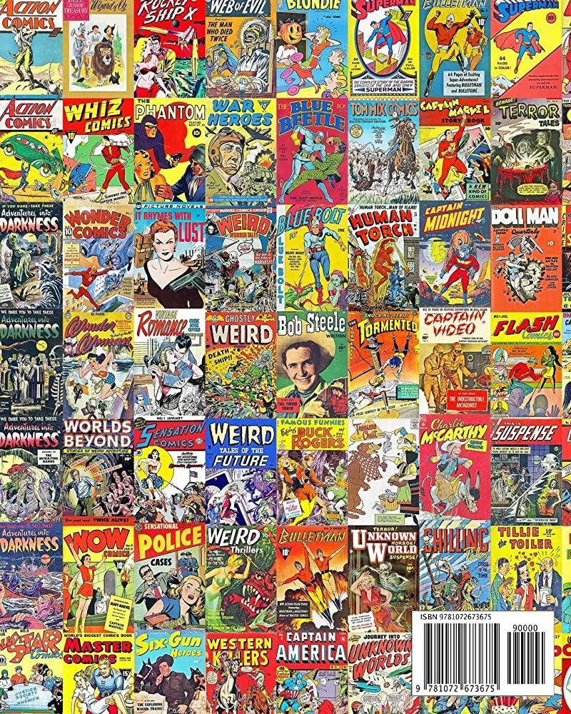 800x1000 Great Comic Book Literature: Fantastic, Fabulous, Filler Fiction From Golden Age Comics: Province, Charles Michael: 9781072673675: Books
