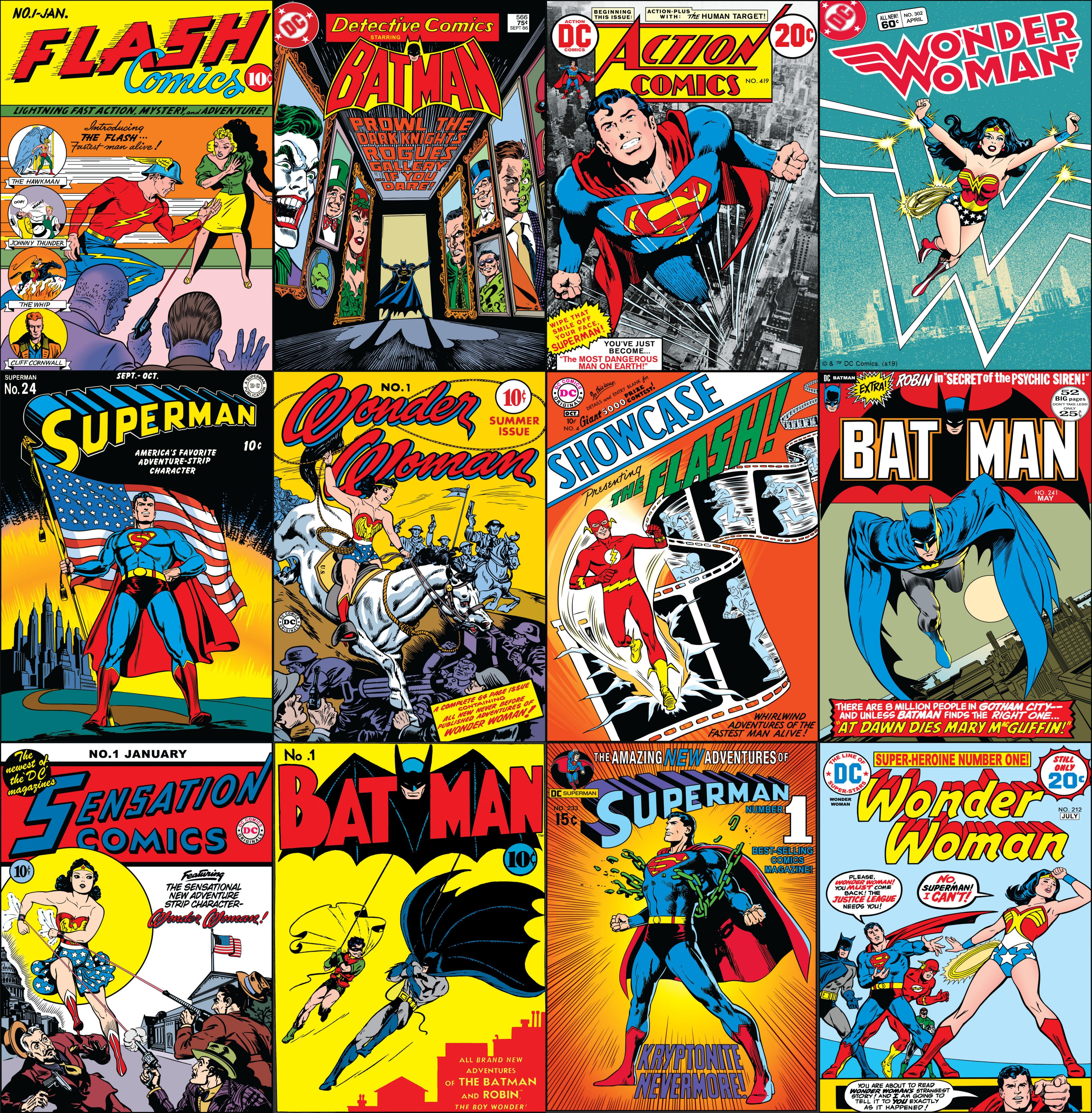 4906x5000 Dc Comic Collection Wallpaper 10m. Wickes.co.uk