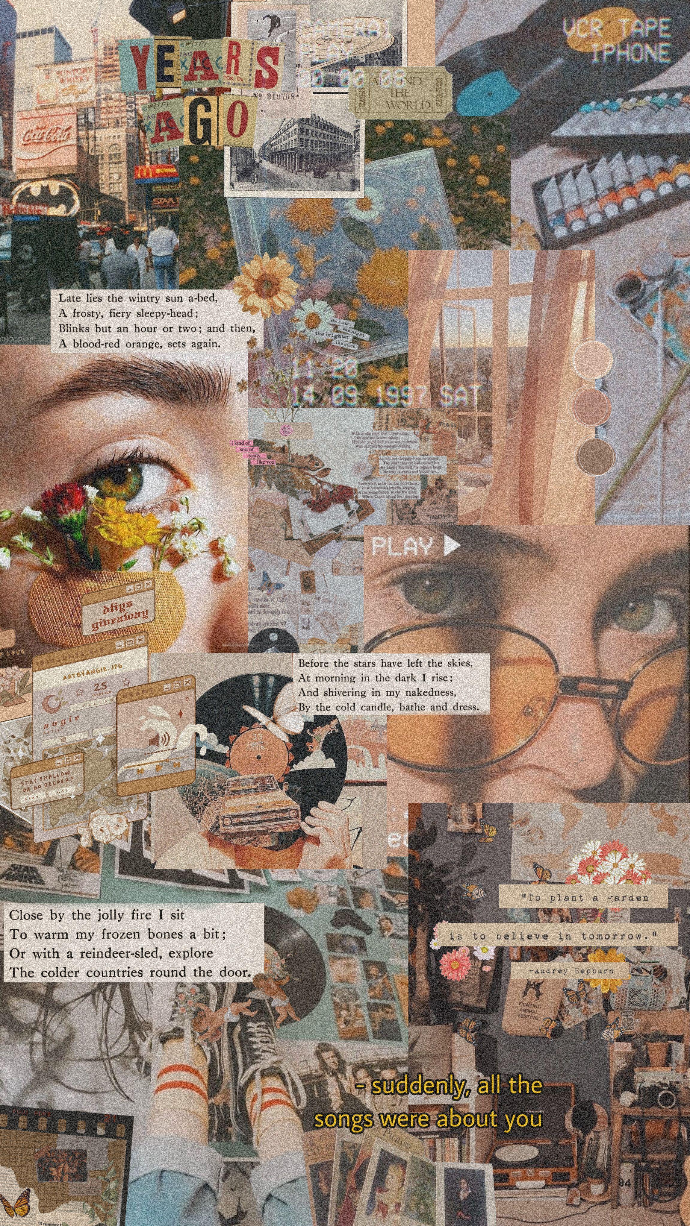 2304x4096 Book Collage Wallpaper