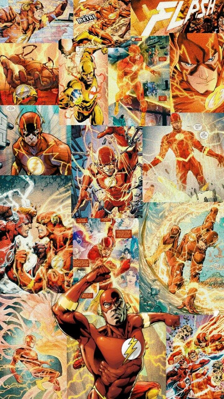 720x1280 The Flash collage. Dc comics wallpaper iphone, Flash wallpaper, Flash comics