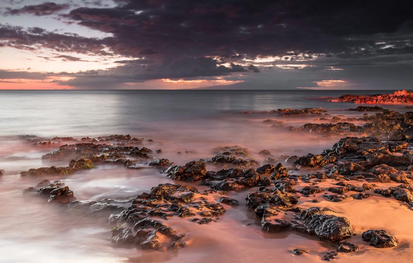 1332x850 Wallpaper sea, landscape, United States, Hawaii, Këökea Ahupua'a, Kihei image for desktop, section пейзажи
