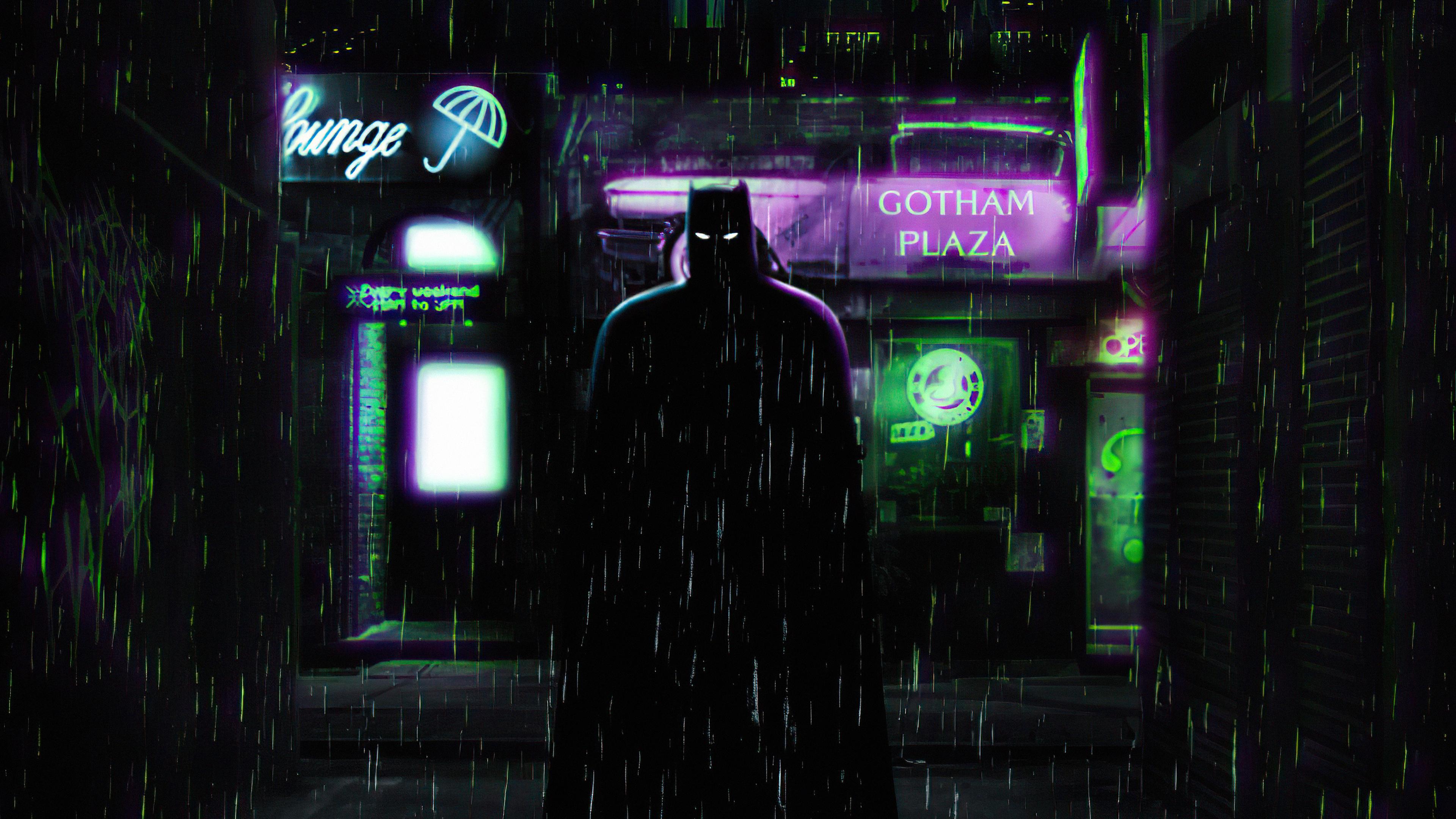 3840x2160 batman, superheroes, hd, 4k, neon, artist, artwork, digital art, artstation Gallery HD Wallpaper