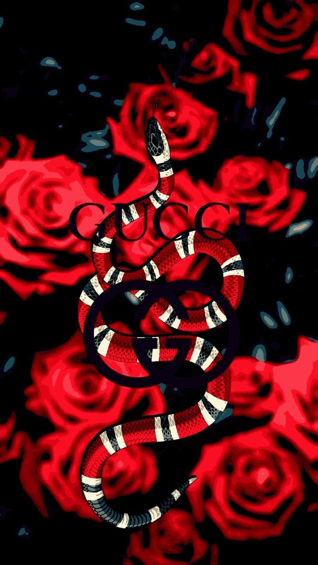 gucci red background