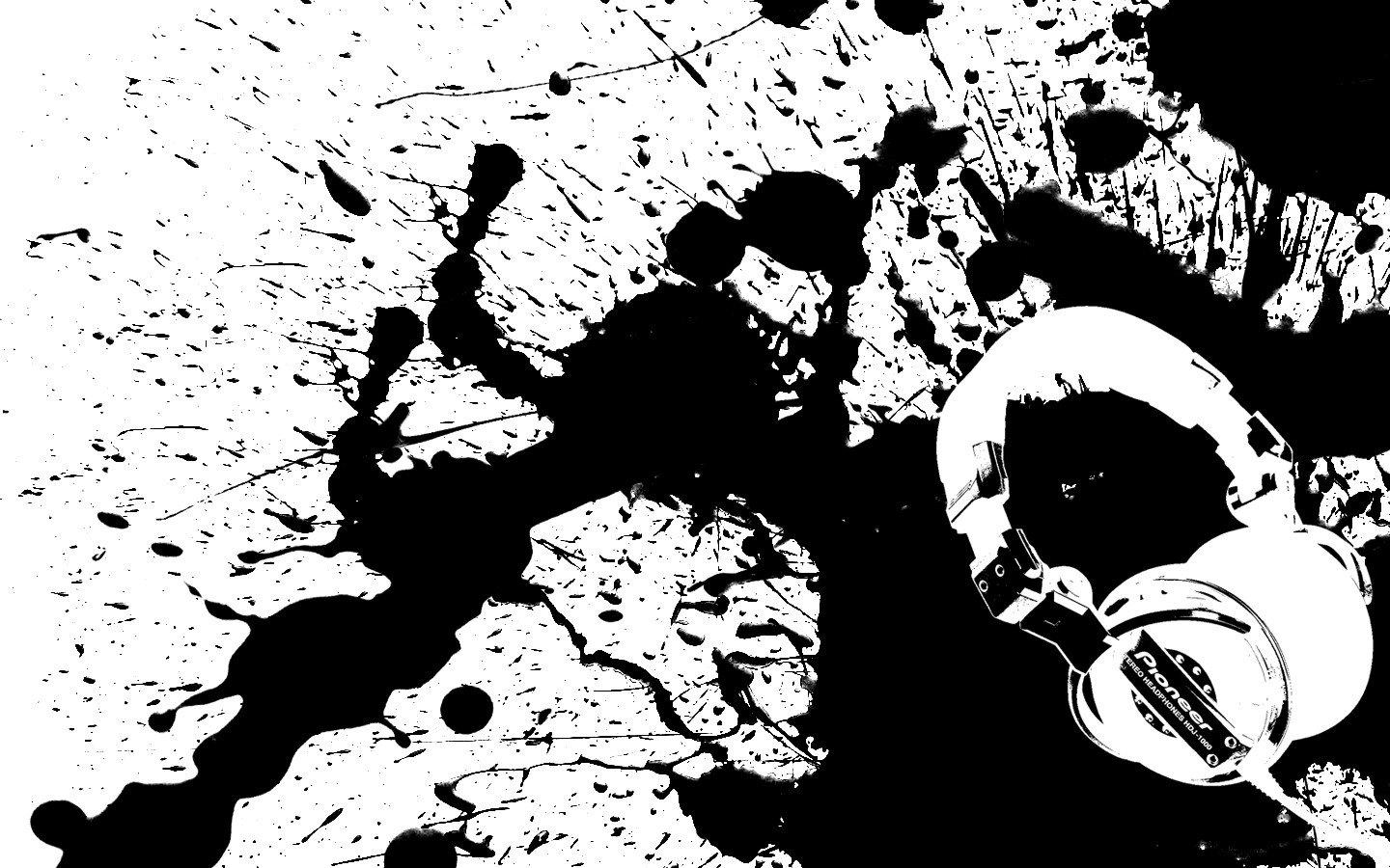 1440x900 headphones, Music, Paint splatter HD Wallpaper / Desktop and Mobile Image & Photo