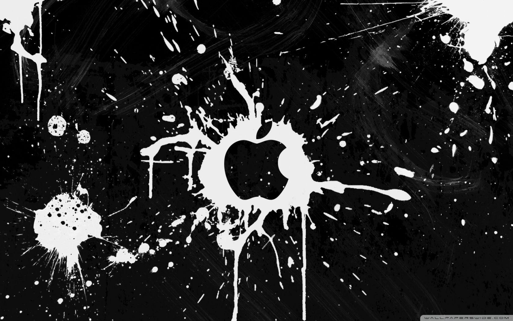 1680x1050 Black And White Splash Wallpaper