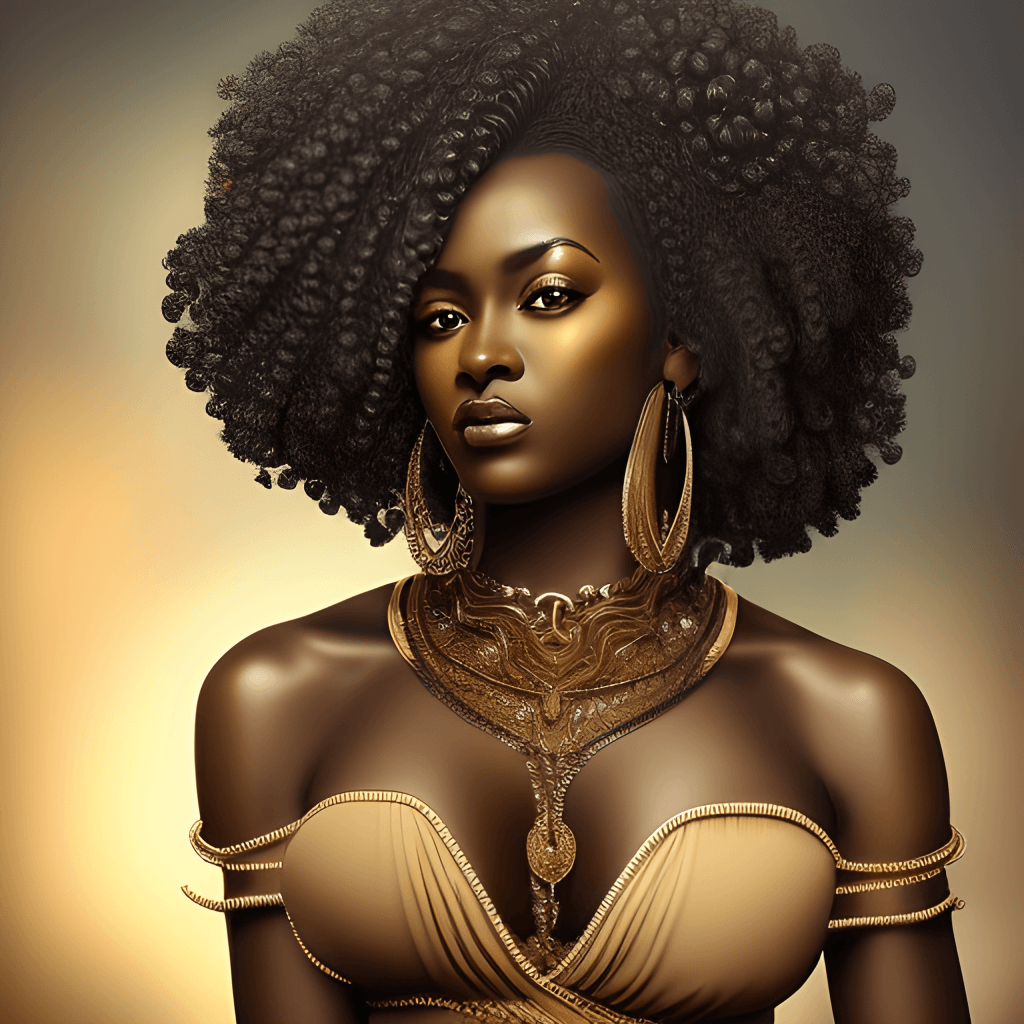 1024x1024 Melanin Dark Skinned Woman Graphic · Creative Fabrica