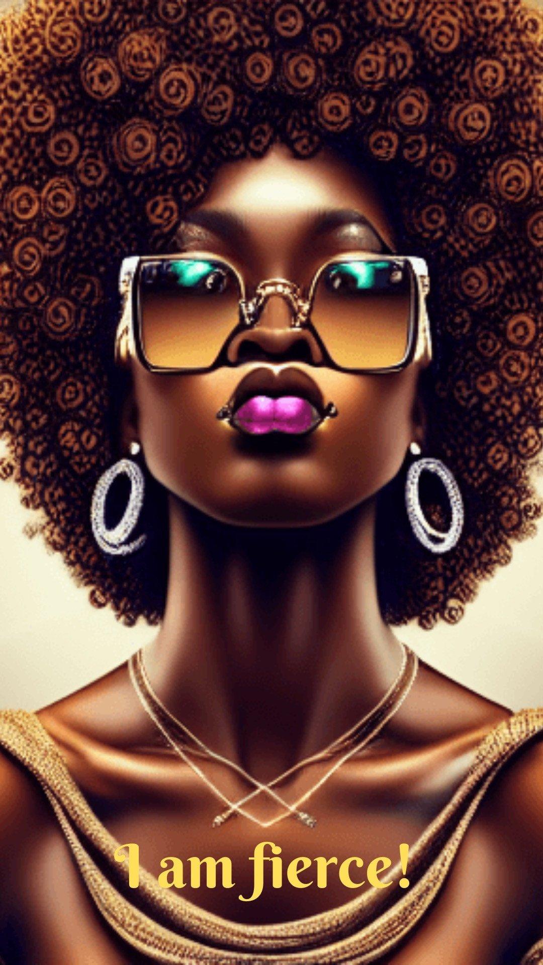 1080x1920 Melanin Queen Google Chrome · Creative Fabrica
