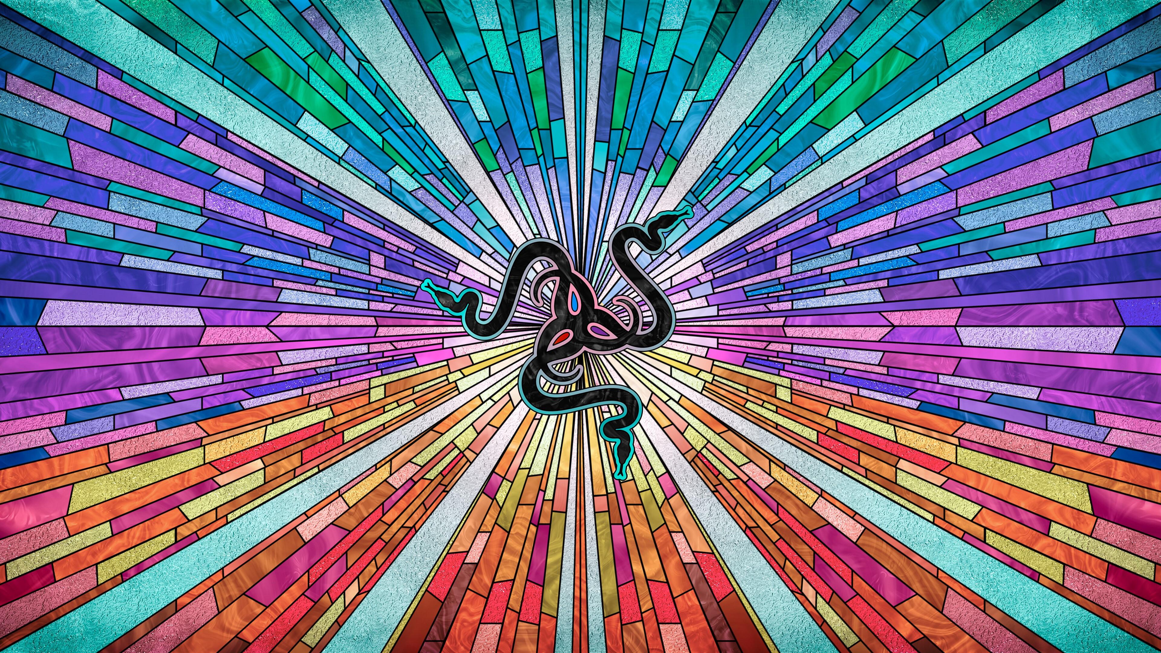 3840x2160 Razer, Logo, Colorful, Abstract, Digital Art 4k Gallery HD Wallpaper