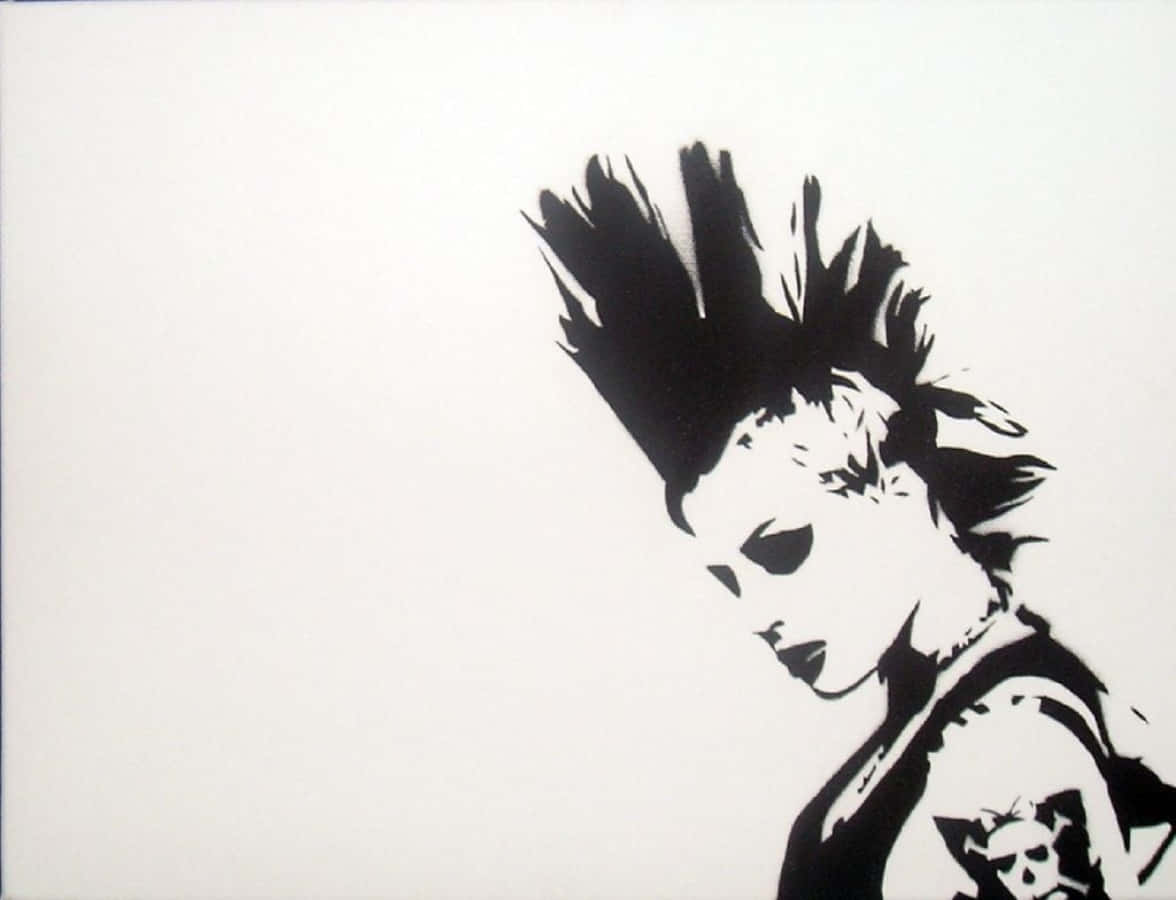 1176x900 Download Punk Rock Woman Death Hawk Wallpaper