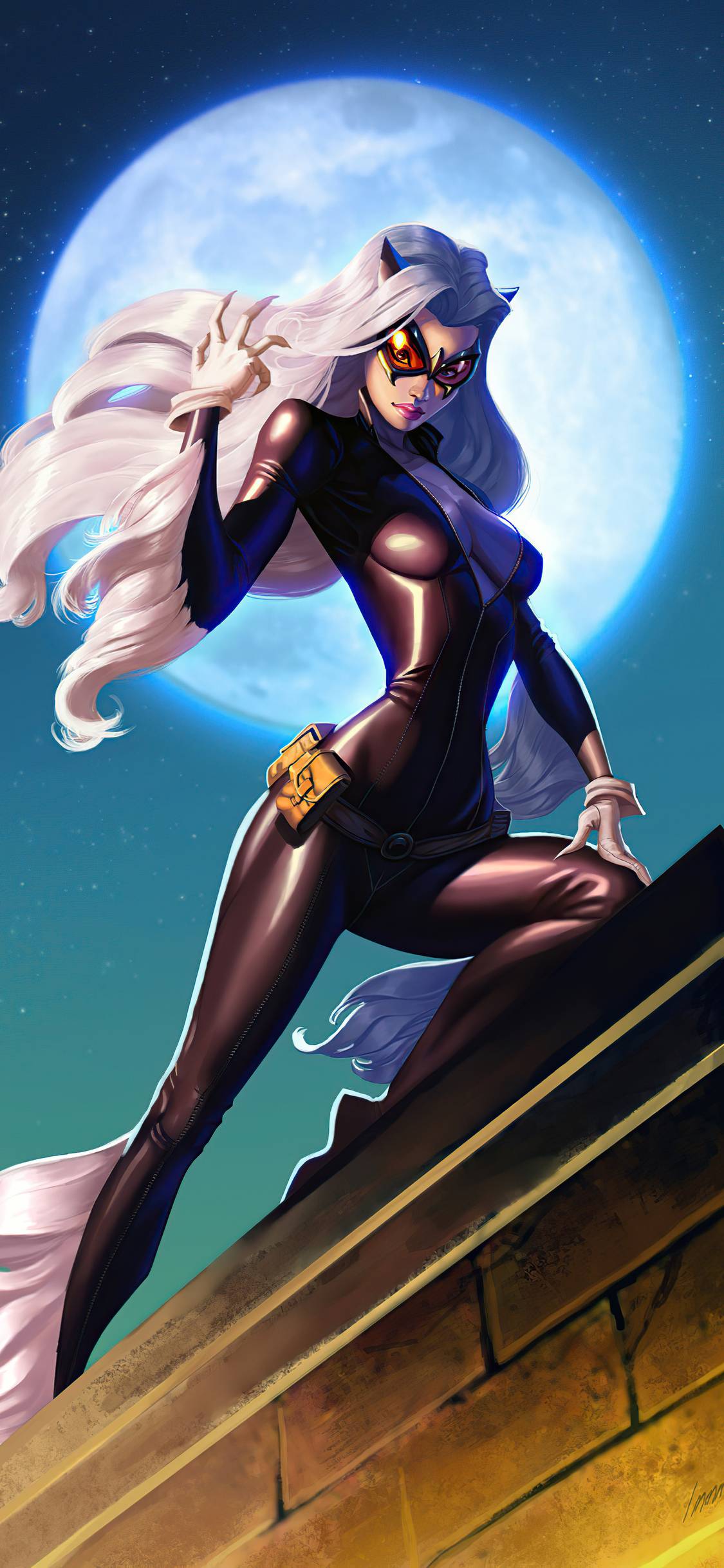 1125x2436 Black Cat Felicia Hardy Dc Comics iPhone XS, iPhone iPhone X HD 4k Wallpaper, Image, Background, Photo and Picture