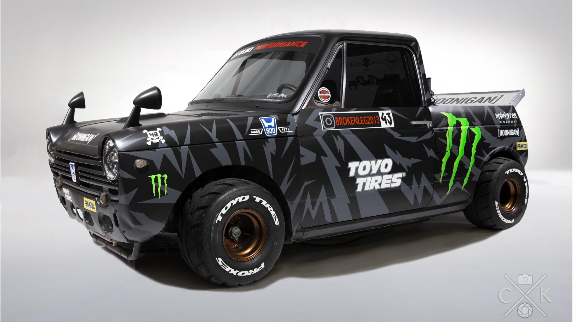 1960x1102 Top Gear Has Made A Half Pint Hoonitruck. Behold A Titchy Bike Engined Honda Pick Up That's Channelled Its Inner Ken Block >>