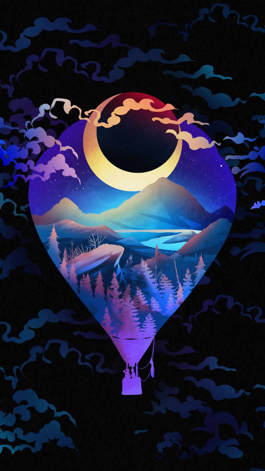 900x1600 Air Balloon Art Wallpaper : iPhone Wallpaper