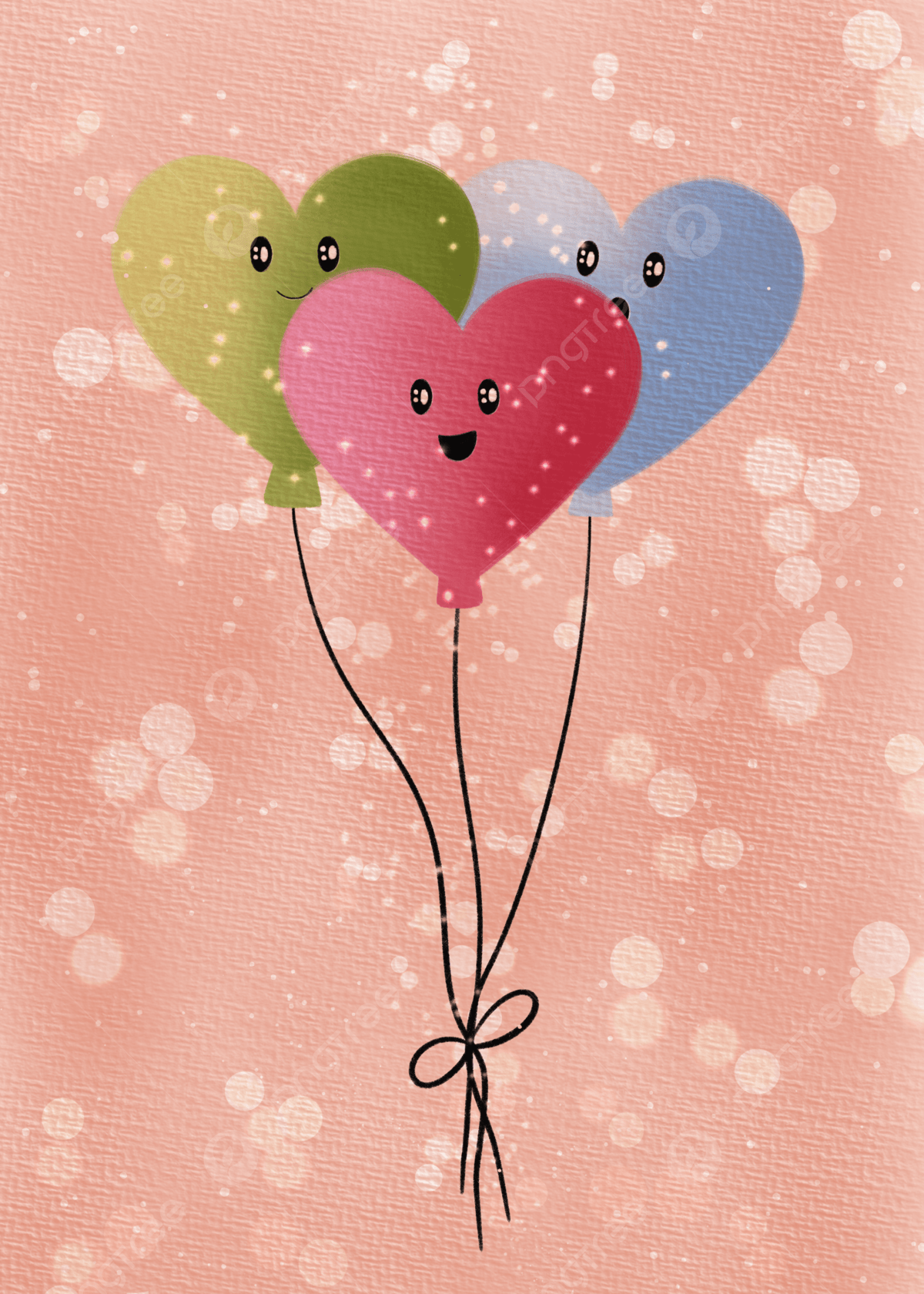 1200x1680 Balloons Kawai Cute Wallpaper Background, Balloon Art, Kawai Background, Wallpaper Cute Background Image for Free Download