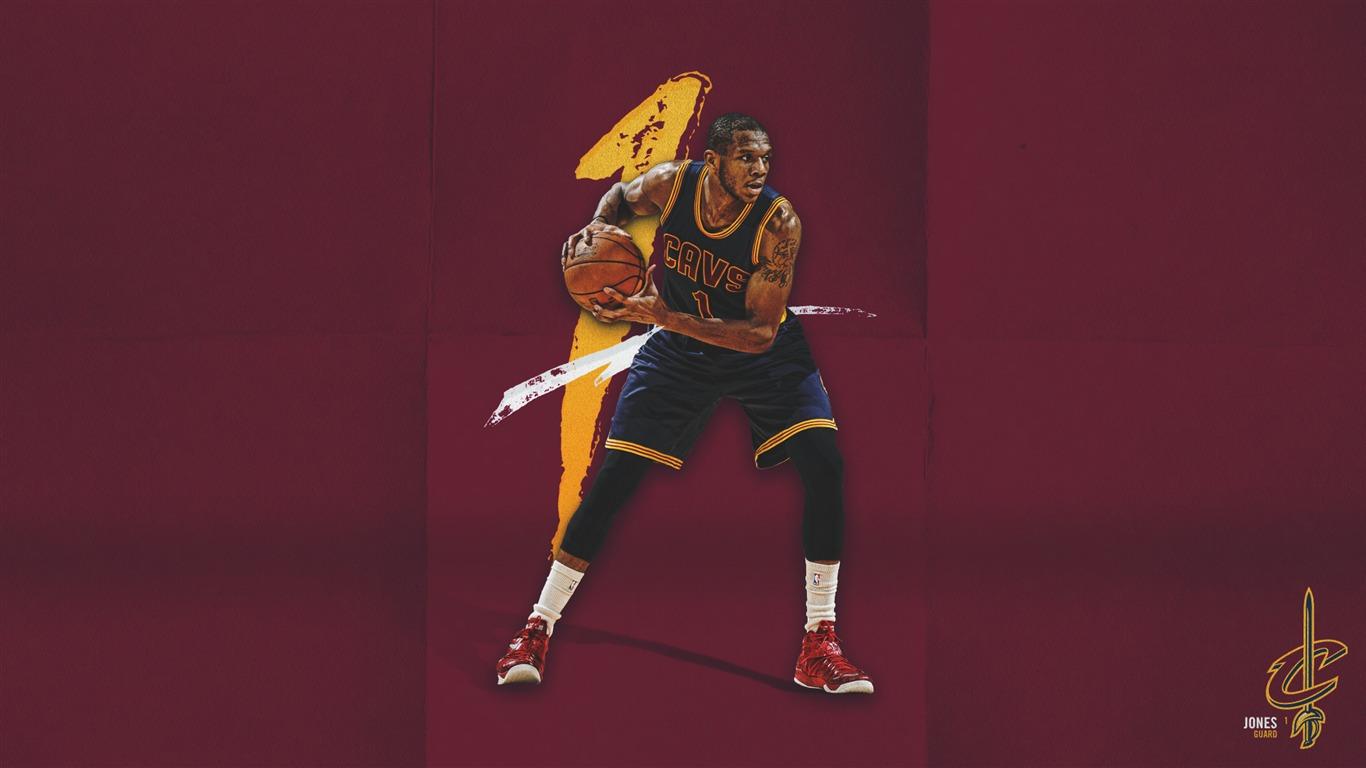 1366x768 James Jones NBA 2017 Cleveland Cavaliers Wallpaper