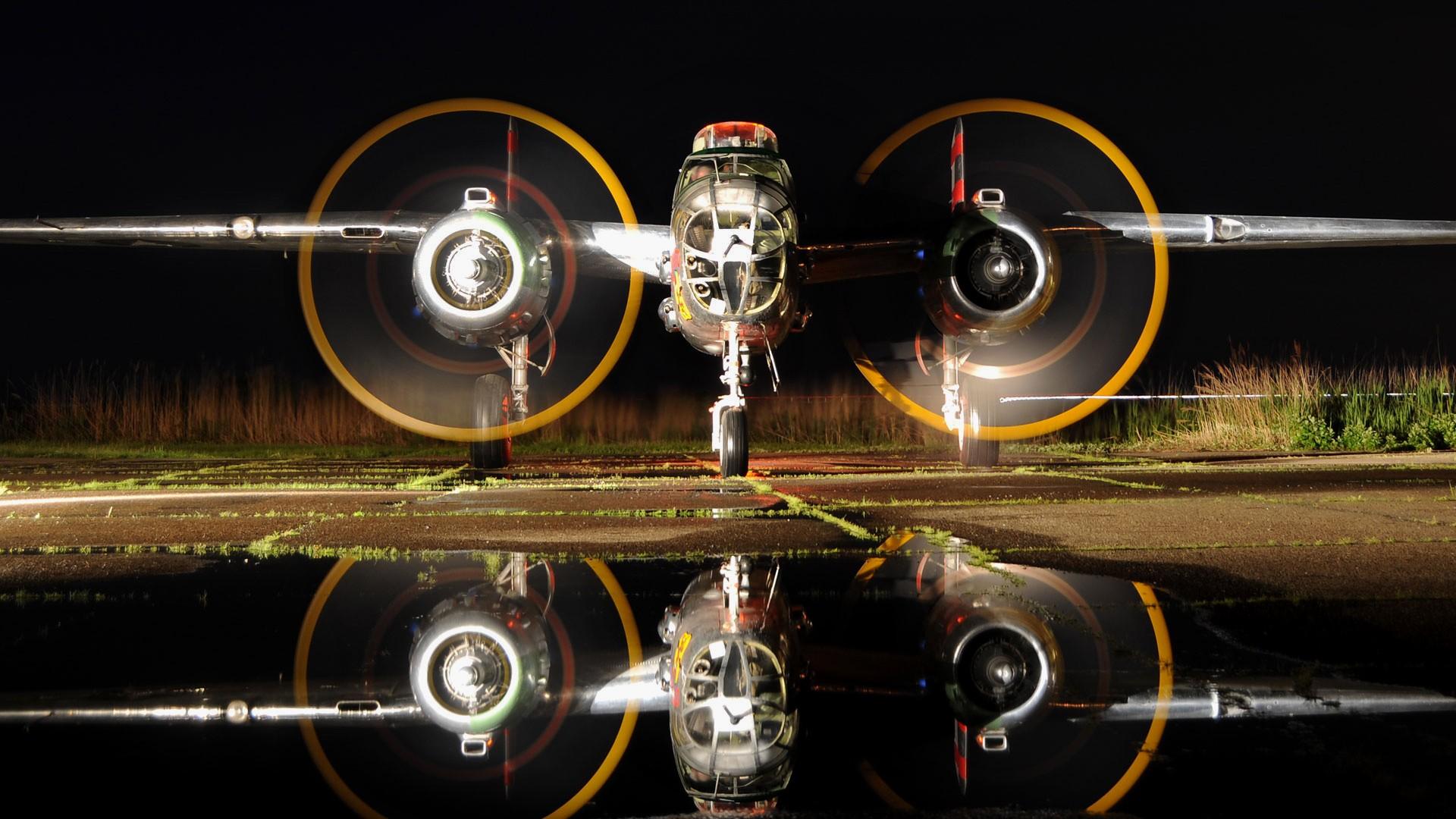 1920x1080 airplane, Plane, Wwii, Timelapse, Reflection, Vehicles, Aircraft, Military, Water, Reflection Wallpaper HD / Desktop and Mobile Background