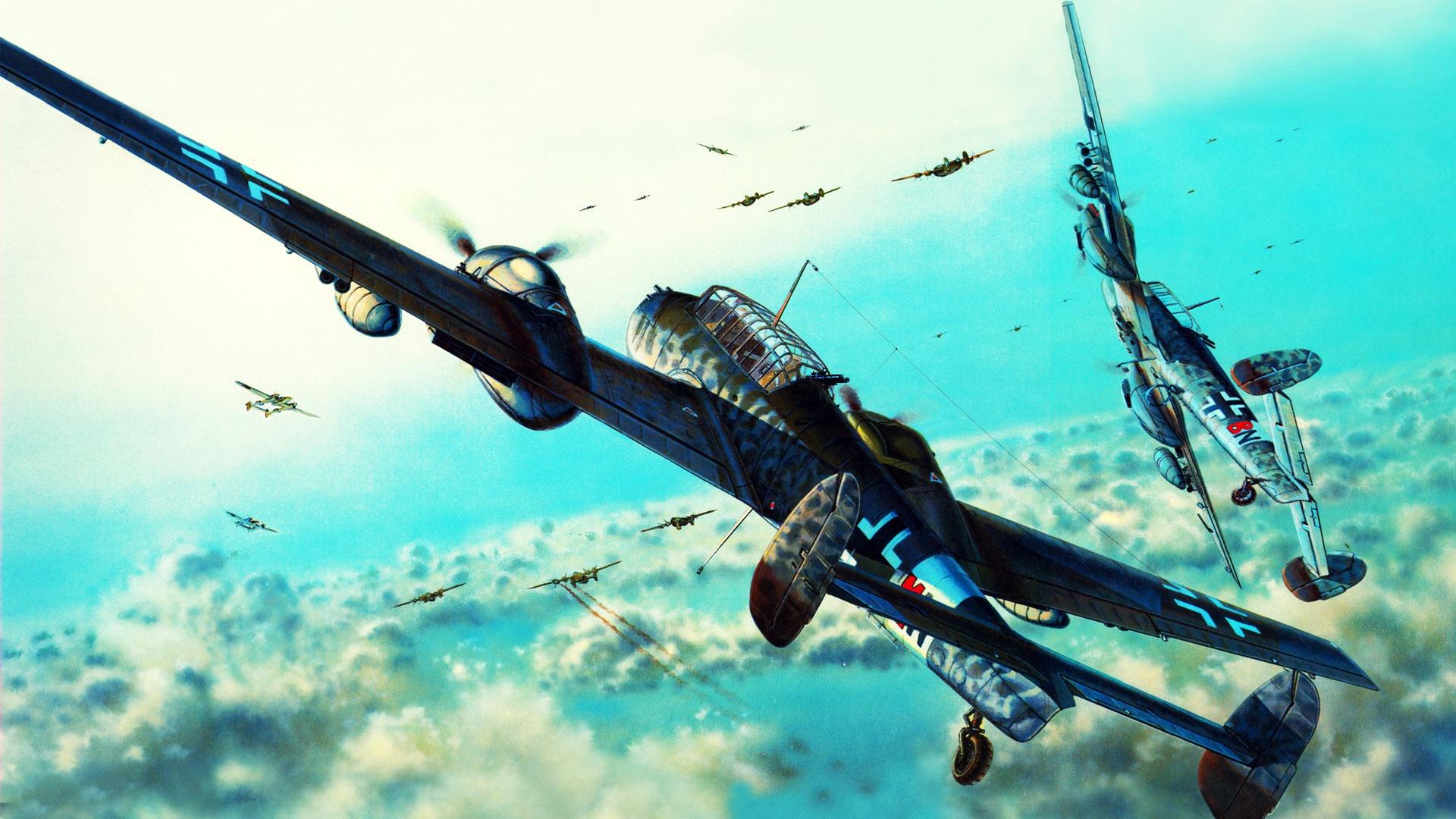 1920x1080 WWII Fighter Planes Wallpaper 1920x1080