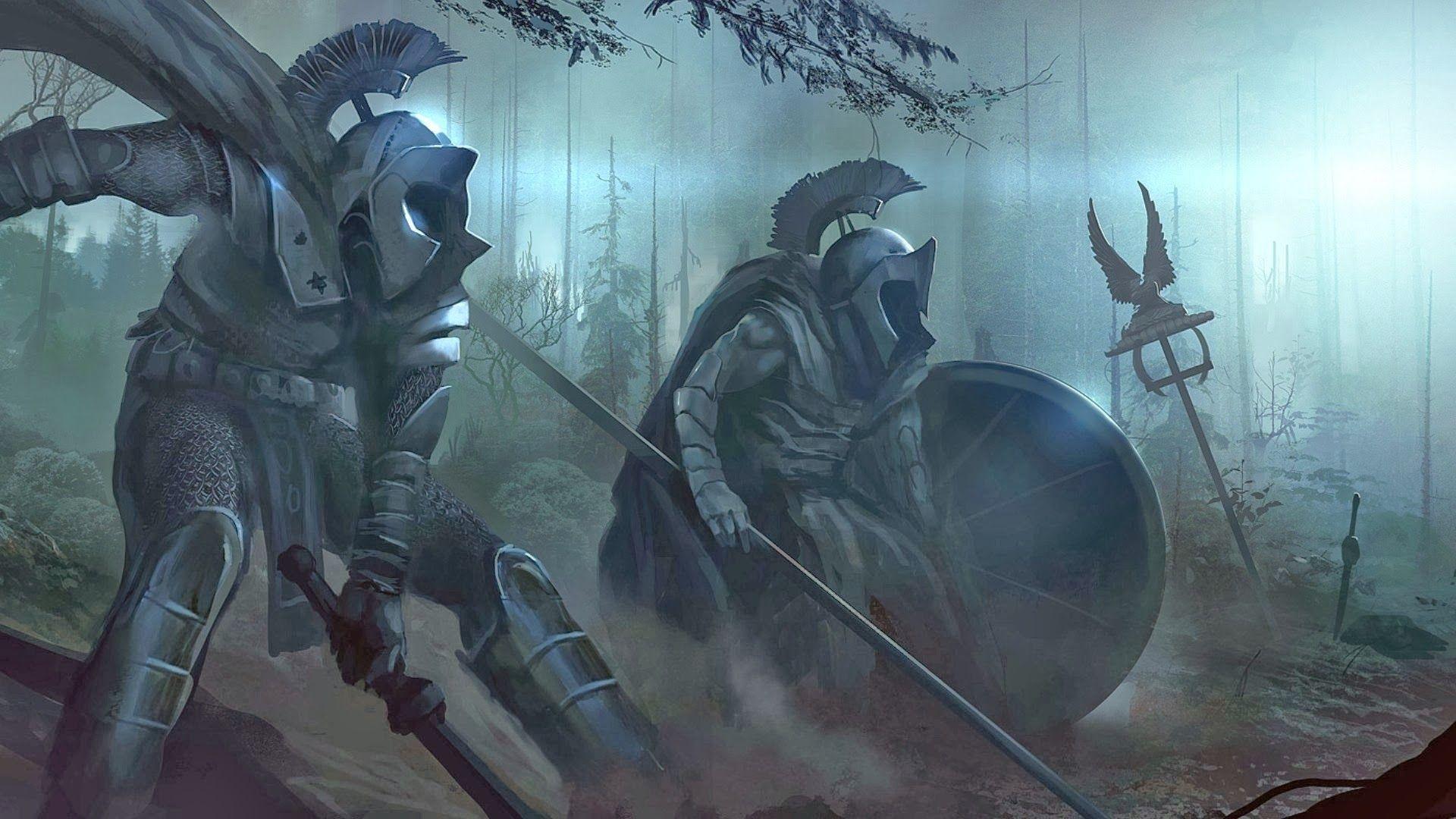 1920x1080 Spartan Warriors Wallpaper HD Fantasy Armor Shield Weapon X