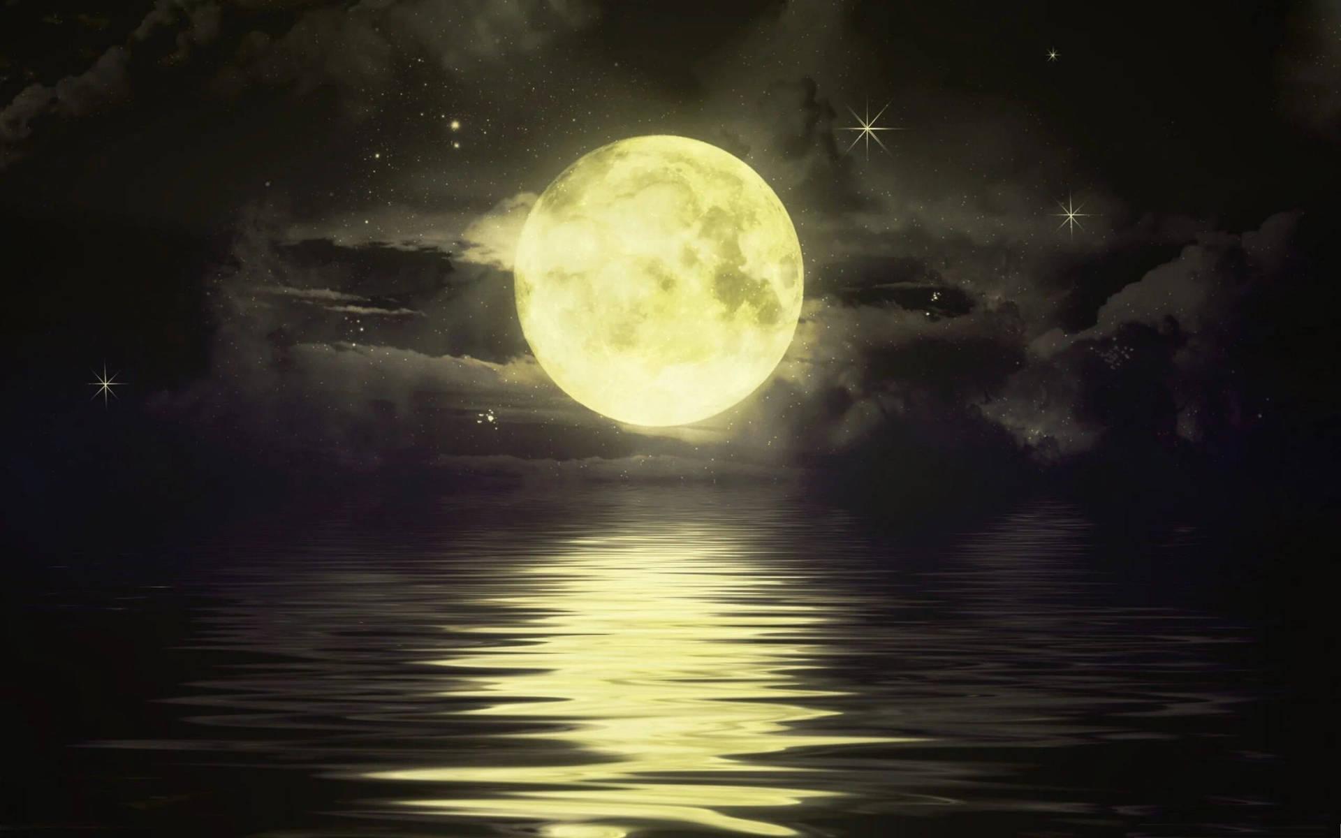 1920x1200 Free Moon And Stars Wallpaper Downloads, Moon And Stars Wallpaper for FREE