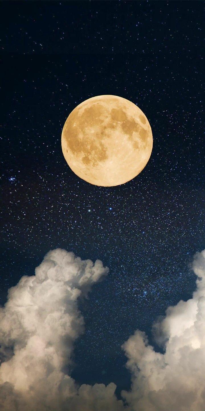 720x1440 Moon Night Sky Wallpaper