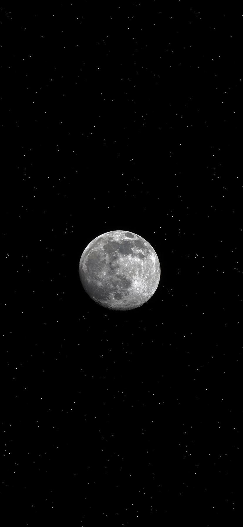 828x1792 Sky With Moon Wallpaper